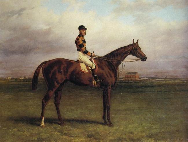 Harry Hall Mr.R.N.Blatt's 'Thorn' With Busby Up on york Bacecourse Sweden oil painting art